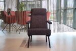 Havee Cloak design fauteuil Mr.Cliff (hoge rug) in Kvadrat stof Vanir. Direct leverbaar.