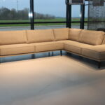 Cartel Living hoekbank Finley 3 zits+Dormeuse in stof.