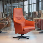 Modern Design relaxfauteuil leer Gealux Arc 2020 met 2 motoren+accu