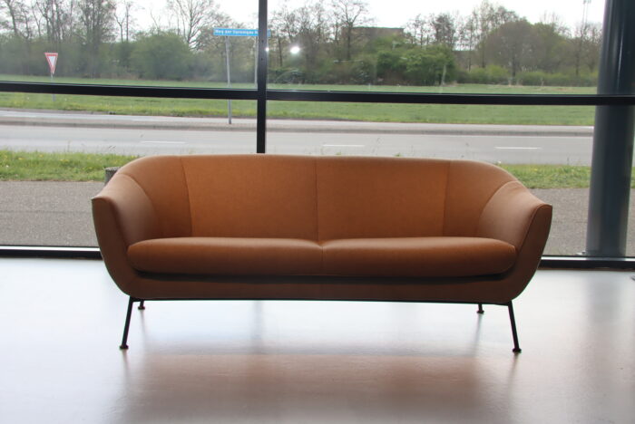 Gealux 2,5 zits bank Musa in combi stof/leer 190 cm breed. Direct leverbaar.
