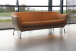Gealux 2,5 zits bank Musa in combi stof/leer 190 cm breed. Direct leverbaar.