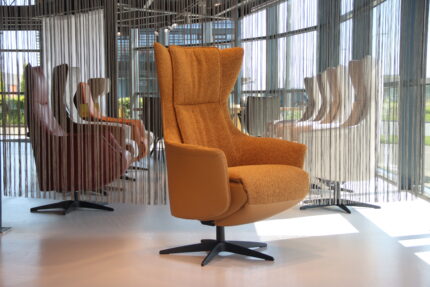 Elektrisch verstelbaar relaxfauteuil / relaxstoel stof/ leer Twinz TW-8091 medium van Gealux 3 motoren met accu.