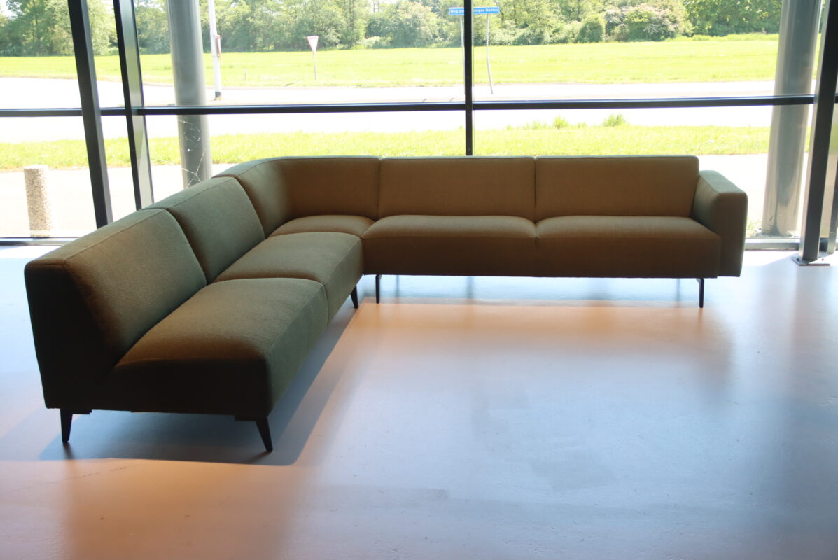 Cartel Living Pom hoekbank 3-delig in stof Brema 88 Turtle