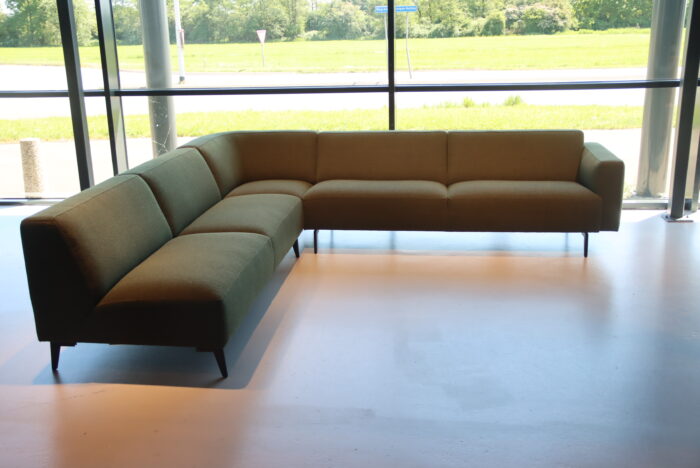 Cartel Living Pom hoekbank 3-delig in stof Brema 88 Turtle