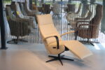 Relaxfauteuil 3 motoren De Toekomst Twice Pro TW-270N Leder Semira 5800 kleur Beige.
