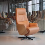 Relaxfauteuil Twice TW-274N De Toekomst in Rundleder Carmina 3 motoren met accu. Direct leverbaar.
