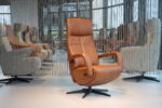 Elektrisch verstelbaar relaxfauteuil Twice Pro TW-149N Leer De Toekomst 3 motoren met accu Direct Leverbaar.