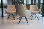 Gealux Miami/ Sanne / Gareth / Seattle eetkamerstoel draai in leer. Direct uit voorraad leverbaar. - Afbeelding 8