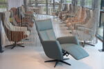 Gealux Relaxfauteuil GLX013-25 Draai 2 motoren met accu in Leer kleur Blauw. Direct leverbaar. - Afbeelding 2