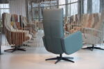 Gealux Relaxfauteuil GLX013-25 Draai 2 motoren met accu in Leer kleur Blauw. Direct leverbaar. - Afbeelding 5