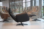 Gealux Relaxfauteuil GLX013-25 Draai 2 motoren met accu in Leer kleur Zwart. Direct leverbaar. - Afbeelding 5