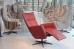 Gealux Relaxfauteuil GLX013-25 Draai in Leer kleur Rood. Direct leverbaar. - Afbeelding 2