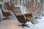 Gealux Relaxfauteuil GLX013-25 Draai 2 motoren met accu in Leer kleur Avocado. Direct leverbaar. - Afbeelding 3