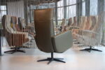 Gealux Relaxfauteuil GLX013-25 Draai 2 motoren met accu in Leer kleur Avocado. Direct leverbaar. - Afbeelding 5