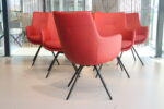 6x Gealux Miami/ Sanne / Gareth / Seattle eetkamerstoel draai in leer kleur Rood. Direct uit voorraad leverbaar. - Afbeelding 8