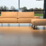 Cartel Living Matisse bank 4 zits met Hocker in stof Rocks direct leverbaar.