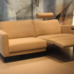 Gealux Levatta 3 zitsbank met relax / relaxbank in stof 205 cm.