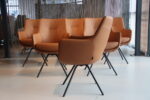 6x Gealux Miami/ Sanne / Gareth / Seattle eetkamerstoel draai in Leer kleur Cognac. Direct leverbaar. - Afbeelding 4