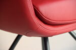 6x Gealux Miami/ Sanne / Gareth / Seattle eetkamerstoel draai in Leer kleur Rood. Direct leverbaar.
