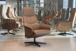 Gealux Basic 8020 design draaifauteuil verstelbaar in leer. Direct leverbaar.