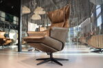 Gealux TR 2008 manueel verstelbaar design relaxfauteuil in leer. Direct leverbaar. - Afbeelding 9