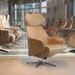 Gealux Arc 2005 modern design relaxfauteuil in leer met 2 motoren en een accu. Direct leverbaar.