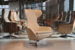 Gealux Arc 8046 modern design relaxfauteuil in leer met 2 motoren en een accu. Direct leverbaar.