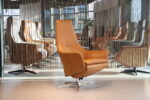 Gealux Arc 8027 modern design relaxfauteuil in leer met 2 motoren en een accu. Direct leverbaar.