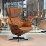 Gealux Arc 2008 modern design relaxfauteuil in leer met 2 motoren en een accu. Direct leverbaar.