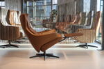 Gealux Arc 2008 modern design relaxfauteuil in leer met 2 motoren en een accu. Direct leverbaar. - Afbeelding 3