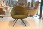 Gealux design draaifauteuil Milenia / bijzetfauteuil in ploegstof Monza. - Afbeelding 6