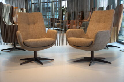 Gealux design draaifauteuil Moldavite / bijzetfauteuil in stof.