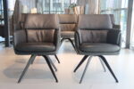 6x Gealux Phill eetkamerstoel in Leer Typhoon Antraciet met draai functie. Direct leverbaar. - Afbeelding 10