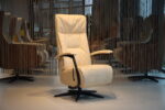 Relaxfauteuil/Relaxstoel De Toekomst Best Basic manueel verstelbaar met gasveer. Direct leverbaar.