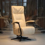 Relaxfauteuil/Relaxstoel De Toekomst Best Basic manueel verstelbaar met gasveer. Direct leverbaar.