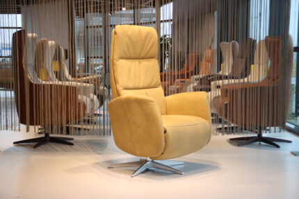 Elektrisch verstelbaar relaxfauteuil/Relaxstoel Fabulous Five van De Toekomst met 2 motoren en een accu Africa Leer. Direct leverbaar.