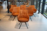 6x Gealux Francisco/Miami eetkamerstoel draaifunctie leer kleur Cognac. Direct uit voorraad leverbaar. - Afbeelding 8