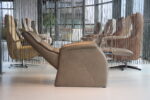 Elektrisch verstelbaar relaxfauteuil/relaxstoel Twice TW-151N-50 vast model met VERARMING 3 motoren en een accu in het leer van De Toekomst. Direct Leverbaar. - Afbeelding 4