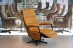 Elektrisch vertselbare Relaxfauteuil/Relaxstoel Feelz FZ-R03A03 met 2 motoren en een accu van De Toekomst in Leer kleur Amber. Direct leverbaar. - Afbeelding 5