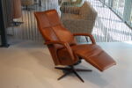 Elektrisch verstelbaar relaxfauteuil / relaxstoel Twinz 202 van Gealux 3 motoren met accu. Rundleder kleur Cognac. Direct leverbaar. - Afbeelding 6