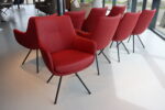 8x Gealux Miami/ Sanne / Gareth / Seattle eetkamerstoel draai in Leer kleur Rood. Direct leverbaar. - Afbeelding 6