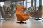 Elektrisch verstelbaar Relaxfauteuil/Relaxstoel De Toekomst Relax4U Riva RV-1005 in leer Moreno 1000 kleur Cognac met 3 motoren en een accu. Direct leverbaar.