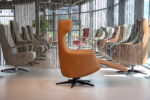 Elektrisch verstelbaar Relaxfauteuil/Relaxstoel De Toekomst Relax4U Riva RV-1005 in leer Moreno 1000 kleur Cognac met 3 motoren en een accu. Direct leverbaar. - Afbeelding 4