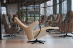 Gealux Relaxfauteuil draai Azalea 2 motoren met accu in Stof Rhytm 05 kleur Beige. Direct leverbaar. - Afbeelding 9