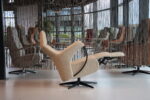 Gealux Relaxfauteuil draai Azalea 2 motoren met accu in Stof Rhytm 05 kleur Beige. Direct leverbaar. - Afbeelding 8
