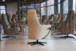 Gealux Relaxfauteuil draai Azalea 2 motoren met accu in Stof Rhytm 05 kleur Beige. Direct leverbaar. - Afbeelding 6