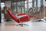 Gealux Relaxfauteuil GLX011-25 Draai manueel verstelbaar in Leer Dino 601 kleur Rood. Direct leverbaar. - Afbeelding 3