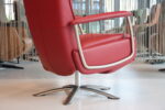 Gealux Relaxfauteuil GLX011-25 Draai manueel verstelbaar in Leer Dino 601 kleur Rood. Direct leverbaar. - Afbeelding 7