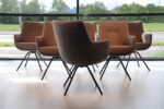 6x Gealux Miami/ Sanne / Gareth / Seattle eetkamerstoel draai in stof. Direct leverbaar. - Afbeelding 3