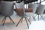 6x Gealux Miami/ Sanne / Gareth / Seattle eetkamerstoel draai in stof. Direct leverbaar. - Afbeelding 6